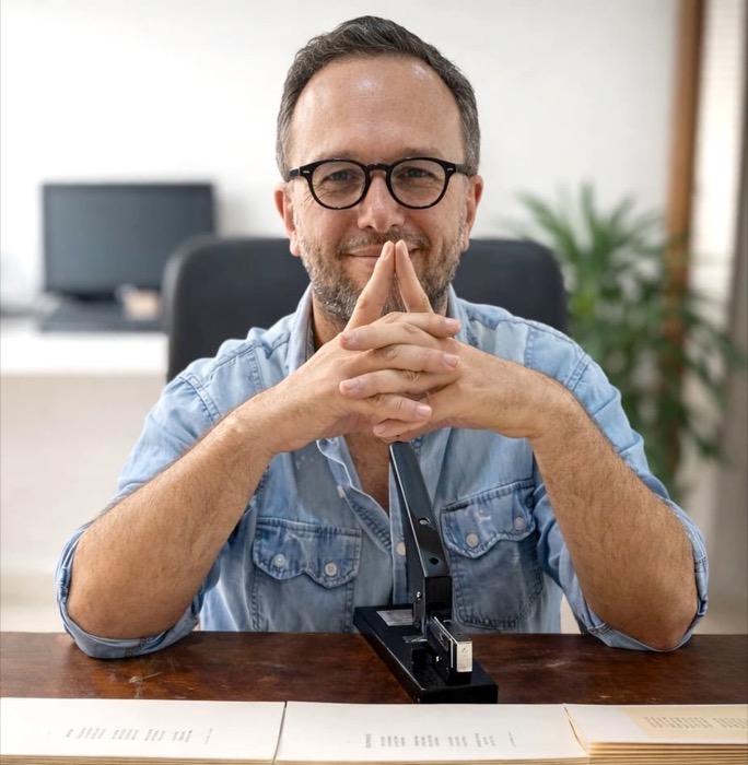 Julio Ribeiro. Autor lançava seu primeiro livro solo (produzido pelo próprio)