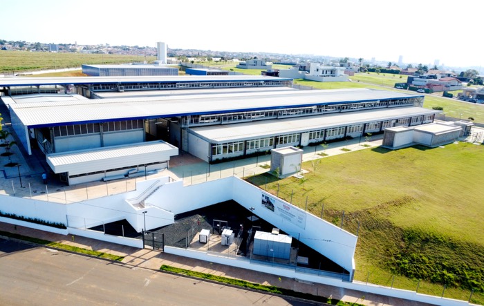 **Gigante.** A nova Escola Senai-Matão foi edificada numa área com 35.230 m², sendo 12.500 m² de área construída